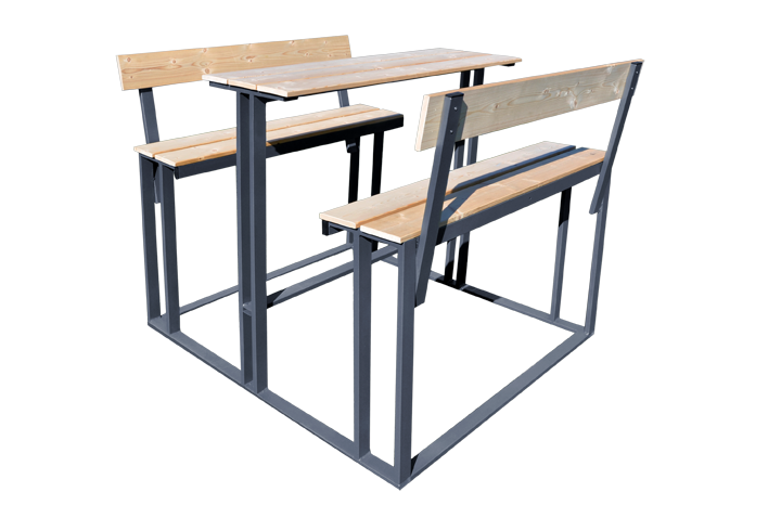 Cube Compakt Gruppensitzbank mit Tisch