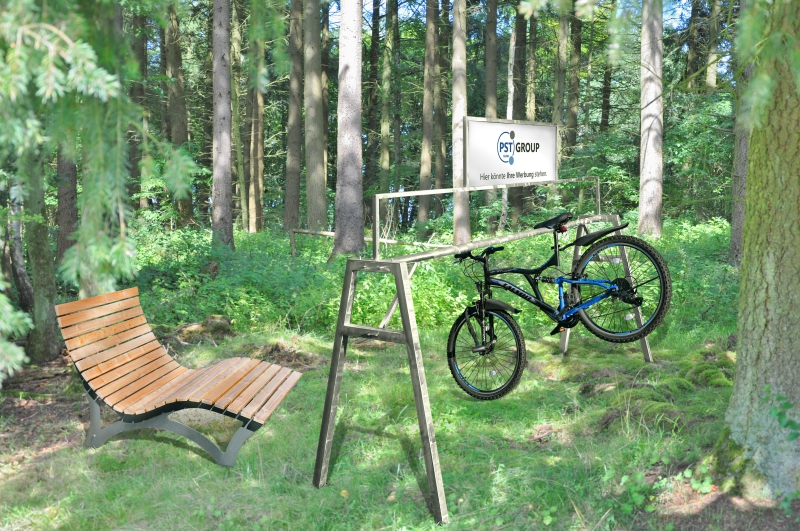 Fahrradstnder „Mountain“ – Massives, feuerverzinktes Stahlgestell