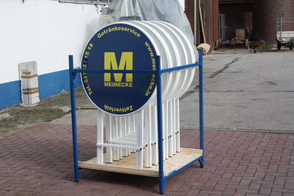 Transportgestell in div.  Farben für je 10 Stehtische Transportgestell in div.  Farben für je 10 Stehtische