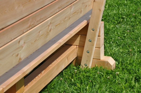 Gartenmbel Set – Sitzgruppe aus Massivholz (Lrche)