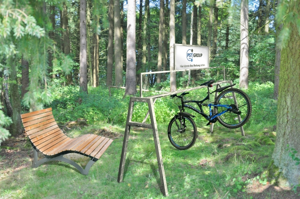 Fahrradstnder „Mountain“ – Massives, feuerverzinktes Stahlgestell